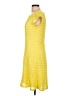 Sharagano Chevron-herringbone Yellow Casual Dress Size 10 - photo 5