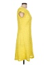 Sharagano Chevron-herringbone Yellow Casual Dress Size 10 - photo 4