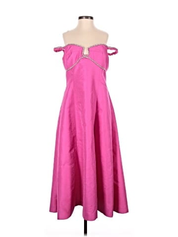 Self-Portrait Textured Diamante Midi Dress (view 1)