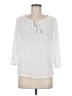 Tommy Bahama White 3/4 Sleeve Blouse Size M - photo 1
