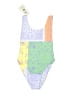 Maaji Color Block Purple One Piece Swimsuit Size S - photo 1