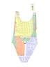 Maaji Color Block Purple One Piece Swimsuit Size S - photo 2