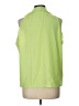 Diane von Furstenberg 100% Polyester Green Sleeveless Blouse Size L - photo 2