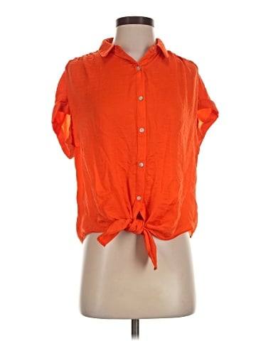 Rose + Olive Short Sleeve Blouse (view 1)