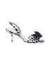 Kate Spade New York Checkered-gingham Silver Heels Size 8 - photo 1