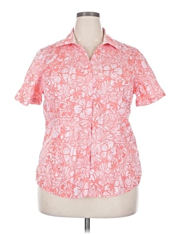 Basic Editions Short Sleeve Blouse (view 1)