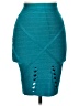 Bebe Argyle Teal Formal Skirt Size M - photo 1