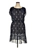 Daisy Fuentes 100% Polyester Paisley Black Casual Dress Size XL - photo 1