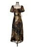 BCX 100% Polyester Argyle Brown Casual Dress Size S - photo 1