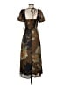 BCX 100% Polyester Argyle Brown Casual Dress Size S - photo 2