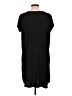 Just Be... Solid Black Casual Dress Size L - photo 2