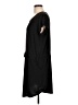 Just Be... Solid Black Casual Dress Size L - photo 5