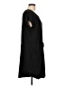 Just Be... Solid Black Casual Dress Size L - photo 4