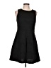 Jennifer Lopez Solid Black Cocktail Dress Size 10 - photo 1
