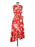 Halston Tropical Red Casual Dress Size 6 - photo 1