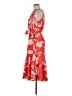 Halston Tropical Red Casual Dress Size 6 - photo 5