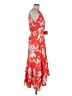 Halston Tropical Red Casual Dress Size 6 - photo 4