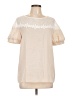 Listicle 100% Polyester Tan Short Sleeve Top Size L - photo 1