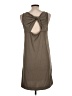 Lou & Grey Solid Brown Casual Dress Size L - photo 2