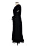 Perceptions Solid Black Casual Dress Size L - photo 5