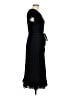 Perceptions Solid Black Casual Dress Size L - photo 4