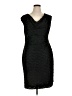 Connected Apparel Tweed Black Cocktail Dress Size 16 - photo 1