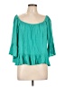 New Look 100% Viscose Teal 3/4 Sleeve Blouse Size XL - photo 1