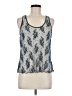 Pieces 100% Viscose Blue Sleeveless Top Size M - photo 1