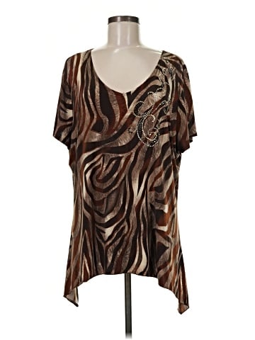 Brittany Black Short Sleeve Blouse (view 1)