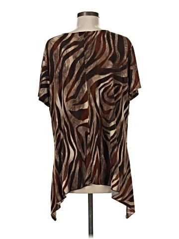 Brittany Black Short Sleeve Blouse (view 2)