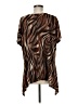 Brittany Black Brown Short Sleeve Blouse Size M - photo 2