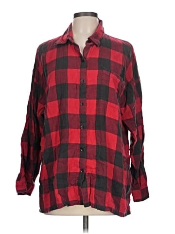 Newport News Long Sleeve Button-Down Shirt (view 1)