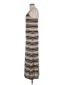 Ambiance Apparel Stripes Tan Casual Dress Size L - photo 5