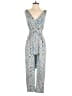 Elevenses 100% Rayon Paisley Blue Jumpsuit Size XS - photo 1