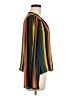 Allison Joy Stripes Brown Long Sleeve Blouse Size M - photo 4