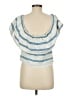 Mara Hoffman 100% Polyester Blue Short Sleeve Top Size M - photo 2