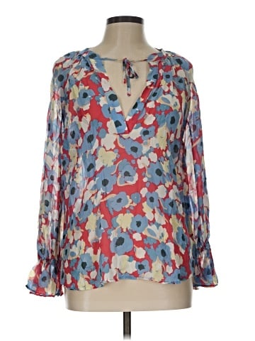 Joie 3/4 Sleeve Silk Top (view 1)