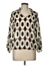 Sunny Leigh 100% Polyester Brown 3/4 Sleeve Blouse Size L - photo 1