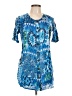 Roaman's 100% Rayon Blue Short Sleeve Blouse Size 12W - photo 1