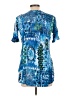 Roaman's 100% Rayon Blue Short Sleeve Blouse Size 12W - photo 2