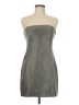 Zara Metallic Silver Cocktail Dress Size M - photo 1