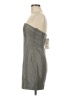 Zara Metallic Silver Cocktail Dress Size M - photo 5