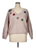 ModCloth Floral Pink Pullover Sweater Size XL - photo 1