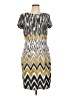 Ellen Tracy Chevron-herringbone Gray Cocktail Dress Size 10 - photo 1