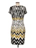 Ellen Tracy Chevron-herringbone Gray Cocktail Dress Size 10 - photo 2