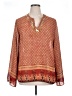 Unique Spectrum Orange Long Sleeve Blouse Size 1X - photo 1