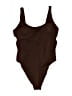 Aerie Solid Brown One Piece Swimsuit Size XL - photo 1