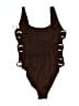 Aerie Solid Brown One Piece Swimsuit Size XL - photo 2