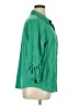 NY Collection Green 3/4 Sleeve Button-Down Shirt Size 1X - photo 4