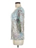 One World Teal 3/4 Sleeve Top Size M - photo 5